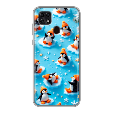 Силиконовый чехол на ZTE Blade 20 Smart с принтом Новый год