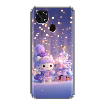 Силиконовый чехол на ZTE Blade 20 Smart с принтом Новый год