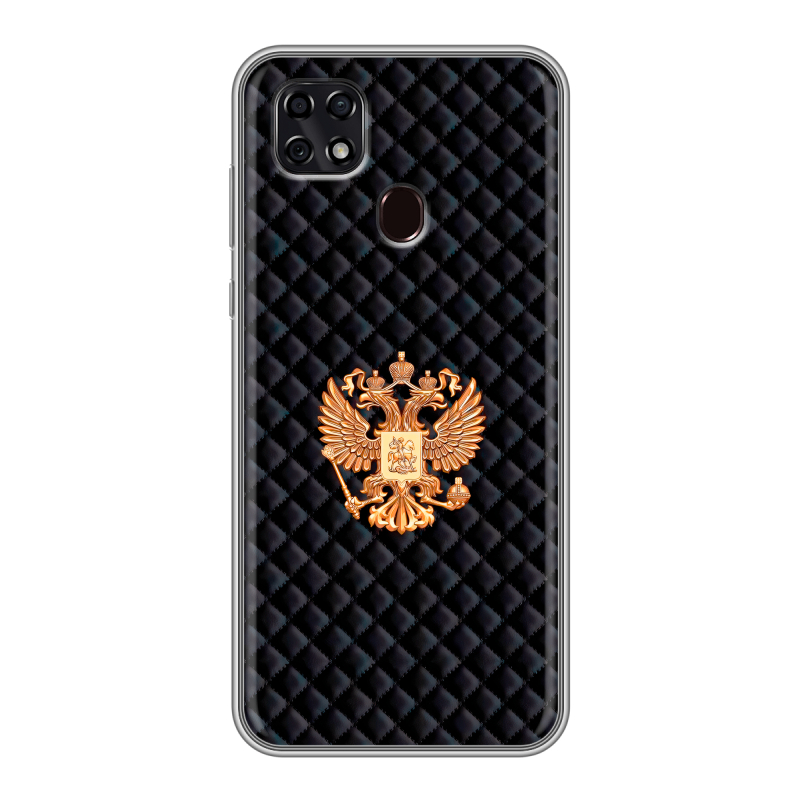 Силиконовый чехол на ZTE Blade 20 Smart с принтом Герб России принт Силиконовый чехол на ZTE Blade 20 Smart с принтом Герб России принт