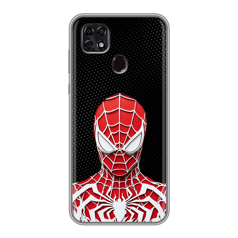 Силиконовый чехол на ZTE Blade 20 Smart с принтом человек паук spiderman Силиконовый чехол на ZTE Blade 20 Smart с принтом человек паук spiderman
