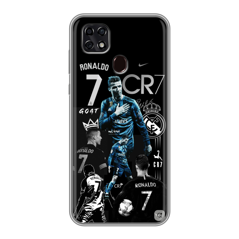 Силиконовый чехол на ZTE Blade 20 Smart с принтом Реал Роналдо Силиконовый чехол на ZTE Blade 20 Smart с принтом Реал Роналдо