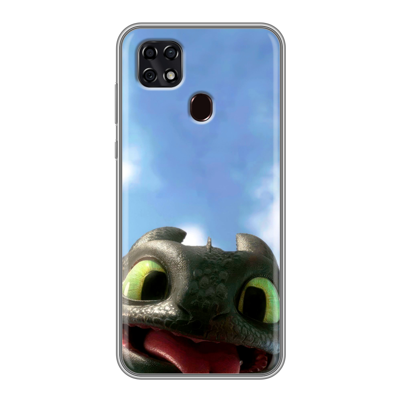 Силиконовый чехол на ZTE Blade 20 Smart с принтом Как приручить дракона Силиконовый чехол на ZTE Blade 20 Smart с принтом Как приручить дракона