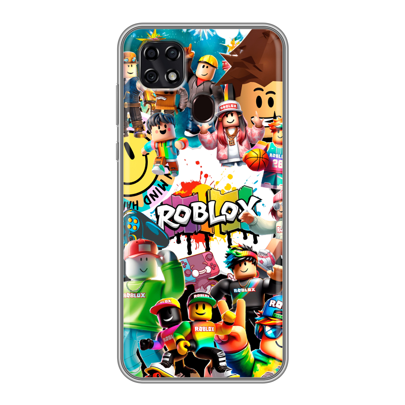 Силиконовый чехол на ZTE Blade 20 Smart с принтом Roblox Роблокс Силиконовый чехол на ZTE Blade 20 Smart с принтом Roblox Роблокс
