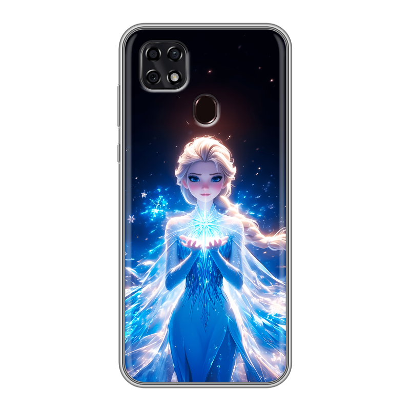 Силиконовый чехол на ZTE Blade 20 Smart с принтом Холодное сердце Frozen Силиконовый чехол на ZTE Blade 20 Smart с принтом Холодное сердце Frozen