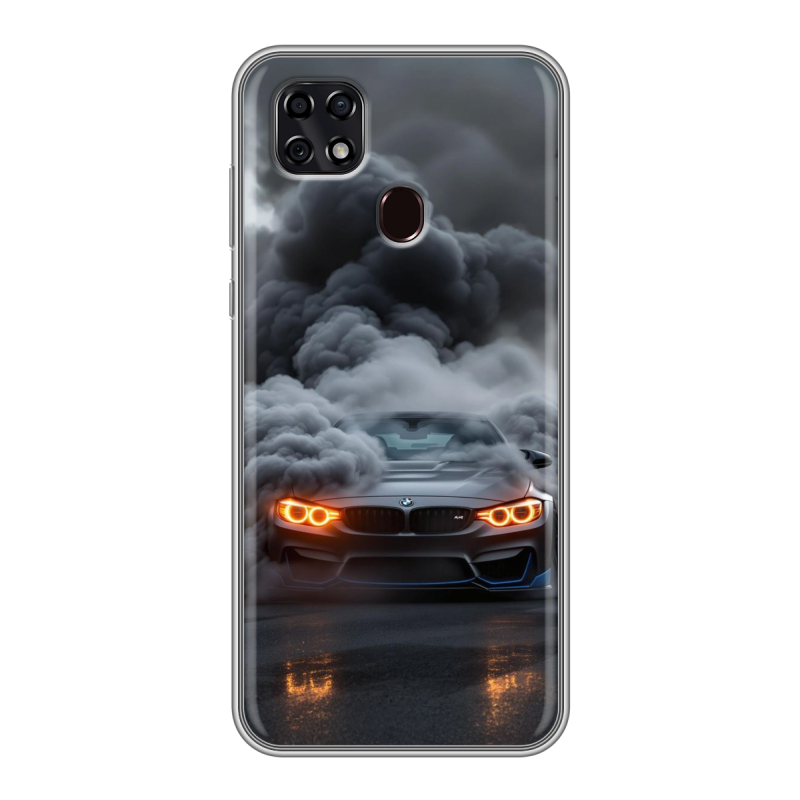 Силиконовый чехол на ZTE Blade 20 Smart с принтом BMW БМВ Силиконовый чехол на ZTE Blade 20 Smart с принтом BMW БМВ