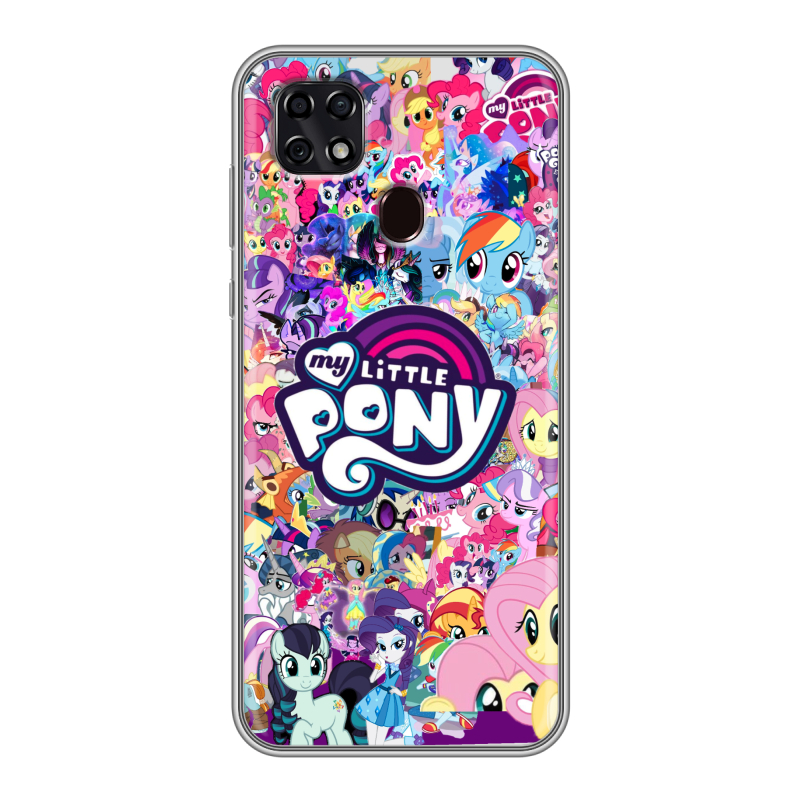 Силиконовый чехол на ZTE Blade 20 Smart с принтом My little pony Дружба чудо Силиконовый чехол на ZTE Blade 20 Smart с принтом My little pony Дружба чудо
