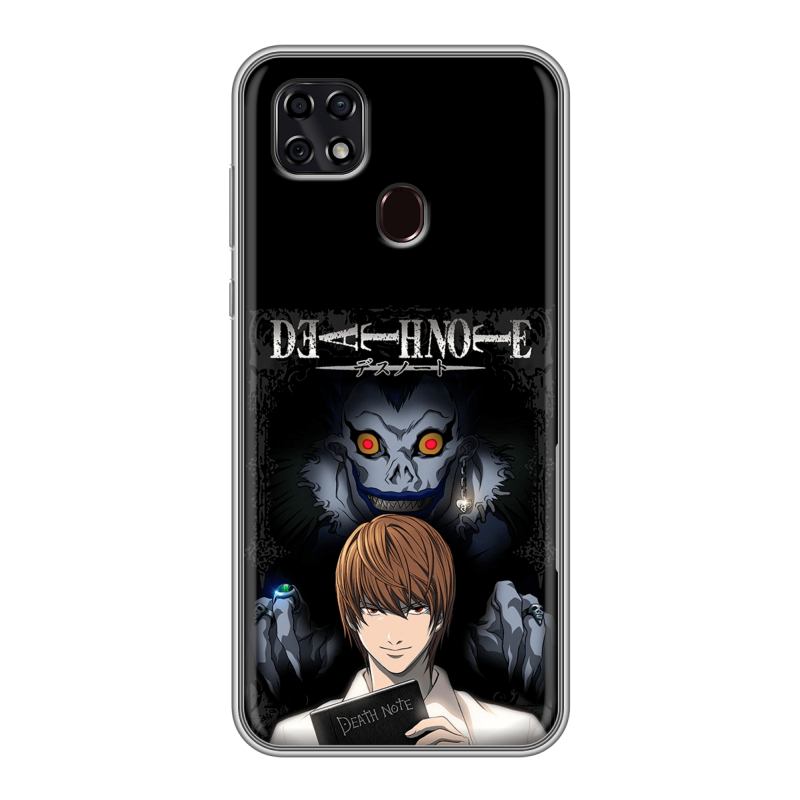 Силиконовый чехол на ZTE Blade 20 Smart с принтом Death note Тетрадь смерти Силиконовый чехол на ZTE Blade 20 Smart с принтом Death note Тетрадь смерти