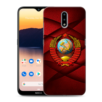 Силиконовый чехол на Nokia 2.3 с принтом Герб СССР Силиконовый чехол на Nokia 2.3 с принтом Герб СССР
