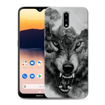 Силиконовый чехол на Nokia 2.3 с принтом Волк Силиконовый чехол на Nokia 2.3 с принтом Волк