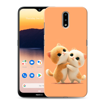 Силиконовый чехол на Nokia 2.3 с принтом Милые котики Силиконовый чехол на Nokia 2.3 с принтом Милые котики