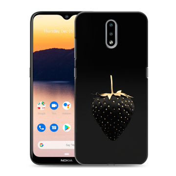 Силиконовый чехол на Nokia 2.3 с принтом Черная клубника Силиконовый чехол на Nokia 2.3 с принтом Черная клубника