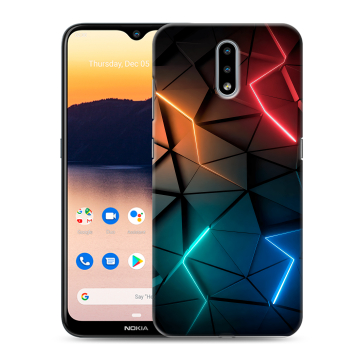 Силиконовый чехол на Nokia 2.3 с принтом Абстракция неон Силиконовый чехол на Nokia 2.3 с принтом Абстракция неон