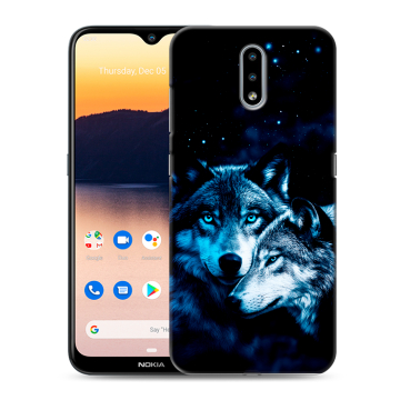 Силиконовый чехол на Nokia 2.3 с принтом Волки Силиконовый чехол на Nokia 2.3 с принтом Волки