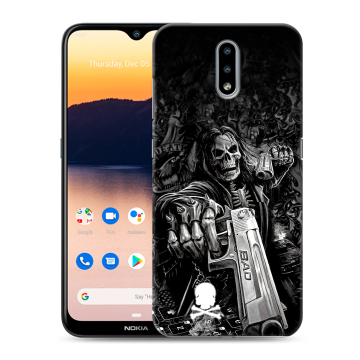 Силиконовый чехол на Nokia 2.3 с принтом Скелет Силиконовый чехол на Nokia 2.3 с принтом Скелет