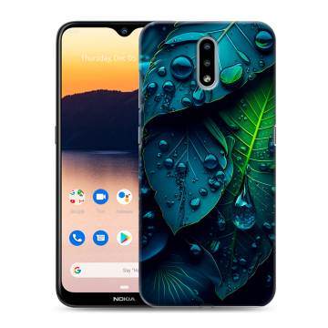Силиконовый чехол на Nokia 2.3 с принтом Листья Силиконовый чехол на Nokia 2.3 с принтом Листья