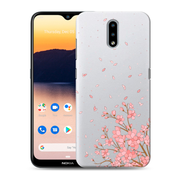 Силиконовый чехол на Nokia 2.3 с принтом Ветка сакуры Силиконовый чехол на Nokia 2.3 с принтом Ветка сакуры