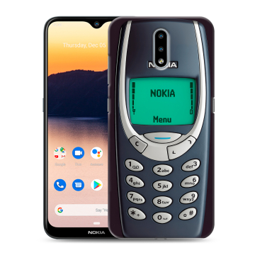 Силиконовый чехол на Nokia 2.3 с принтом Старый телефон Силиконовый чехол на Nokia 2.3 с принтом Старый телефон