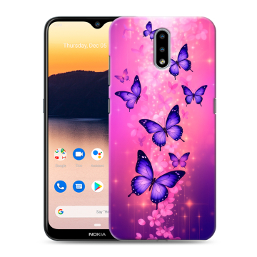 Силиконовый чехол на Nokia 2.3 с принтом Бабочки Силиконовый чехол на Nokia 2.3 с принтом Бабочки