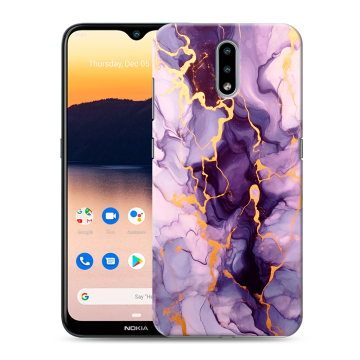 Силиконовый чехол на Nokia 2.3 с принтом Мрамор Силиконовый чехол на Nokia 2.3 с принтом Мрамор