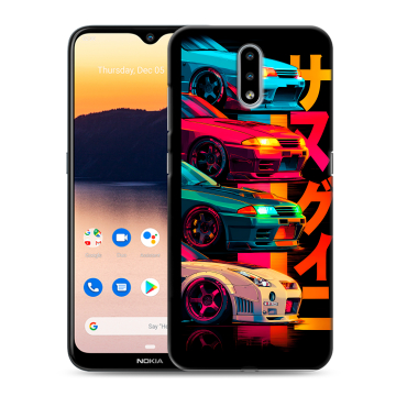 Силиконовый чехол на Nokia 2.3 с принтом Гоночные машины Силиконовый чехол на Nokia 2.3 с принтом Гоночные машины