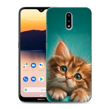 Силиконовый чехол на Nokia 2.3 с принтом котенок Силиконовый чехол на Nokia 2.3 с принтом котенок