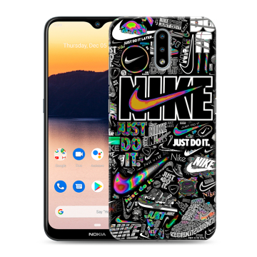 Силиконовый чехол на Nokia 2.3 с принтом Найк Силиконовый чехол на Nokia 2.3 с принтом Найк