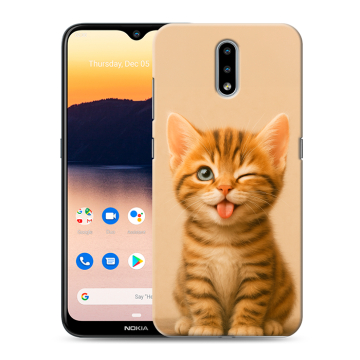 Силиконовый чехол на Nokia 2.3 с принтом котенок Силиконовый чехол на Nokia 2.3 с принтом котенок