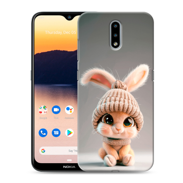Силиконовый чехол на Nokia 2.3 с принтом Кролик Силиконовый чехол на Nokia 2.3 с принтом Кролик