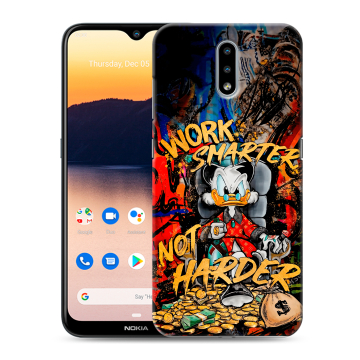 Силиконовый чехол на Nokia 2.3 с принтом Дональд Дак Деньги Силиконовый чехол на Nokia 2.3 с принтом Дональд Дак Деньги