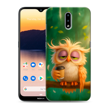 Силиконовый чехол на Nokia 2.3 с принтом сова Силиконовый чехол на Nokia 2.3 с принтом сова