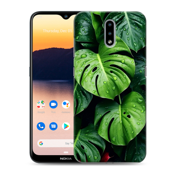 Силиконовый чехол на Nokia 2.3 с принтом Листья Силиконовый чехол на Nokia 2.3 с принтом Листья