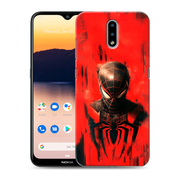 Силиконовый чехол на Nokia 2.3 с принтом человек паук spiderman Силиконовый чехол на Nokia 2.3 с принтом человек паук spiderman