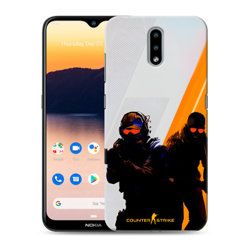Силиконовый чехол на Nokia 2.3 с принтом Контер страйк Counter strike Силиконовый чехол на Nokia 2.3 с принтом Контер страйк Counter strike
