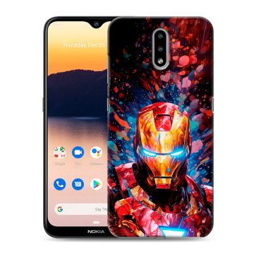 Силиконовый чехол на Nokia 2.3 с принтом Железный человек Ironman Силиконовый чехол на Nokia 2.3 с принтом Железный человек Ironman
