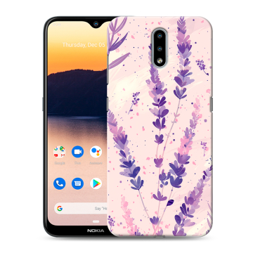 Силиконовый чехол на Nokia 2.3 с принтом цветы лаванда