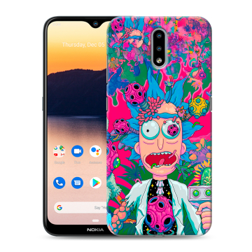 Силиконовый чехол на Nokia 2.3 с принтом Рик и Морти Rick Morty
