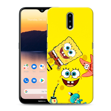 Силиконовый чехол на Nokia 2.3 с принтом Спанч боб Спанчбоб