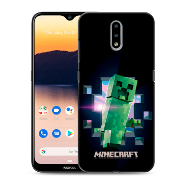 Силиконовый чехол на Nokia 2.3 с принтом Майнкрафт Minecraft