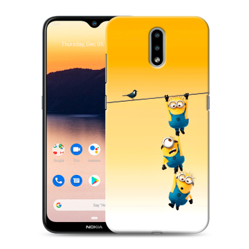 Силиконовый чехол на Nokia 2.3 с принтом Миньоны