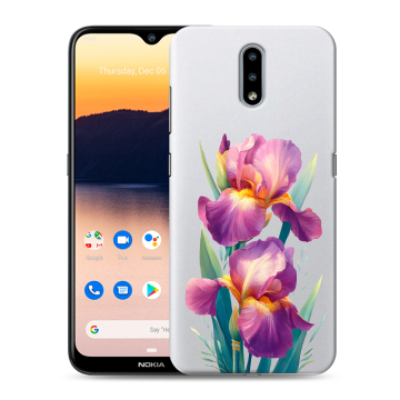 Силиконовый чехол на Nokia 2.3 с принтом Цветы орхидеи