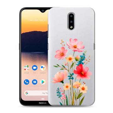 Силиконовый чехол на Nokia 2.3 с принтом Цветы