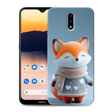 Силиконовый чехол на Nokia 2.3 с принтом Лиса