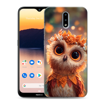 Силиконовый чехол на Nokia 2.3 с принтом Милая сова