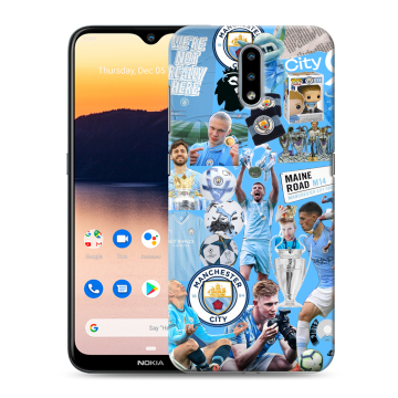 Силиконовый чехол на Nokia 2.3 с принтом Man City Манчестер Сити