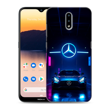 Силиконовый чехол на Nokia 2.3 с принтом Mercedes Мерседес Силиконовый чехол на Nokia 2.3 с принтом Mercedes Мерседес