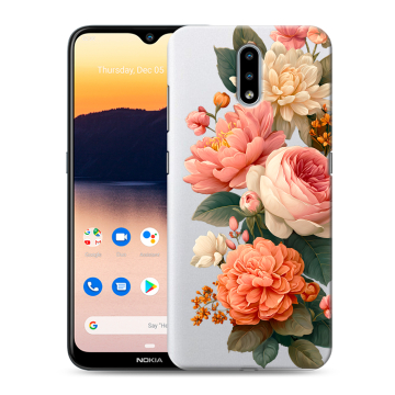 Силиконовый чехол на Nokia 2.3 с принтом цветы