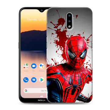 Силиконовый чехол на Nokia 2.3 с принтом Spiderman Человек паук Силиконовый чехол на Nokia 2.3 с принтом Spiderman Человек паук