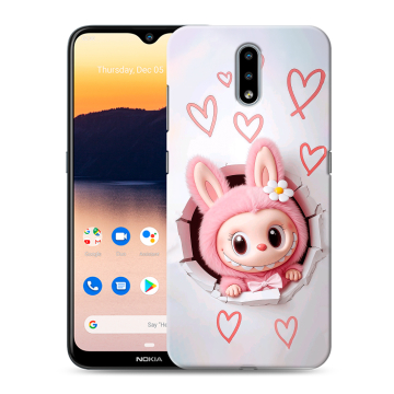 Силиконовый чехол на Nokia 2.3 с принтом Labubu Лабубу Силиконовый чехол на Nokia 2.3 с принтом Labubu Лабубу