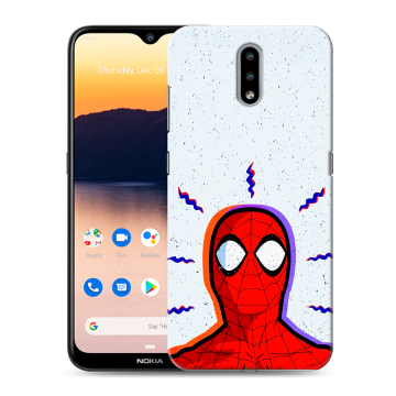 Силиконовый чехол на Nokia 2.3 с принтом Spiderman Человек паук