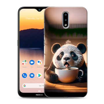 Силиконовый чехол на Nokia 2.3 с принтом смешная панда Силиконовый чехол на Nokia 2.3 с принтом смешная панда
